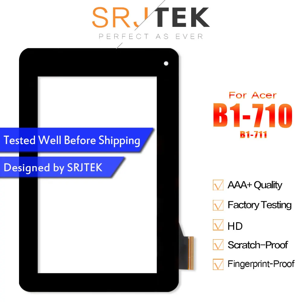 SRJTEK 7 дюймовый сенсорный экран для Acer Iconia Tab B1 710 711 сменный панель дигитайзер