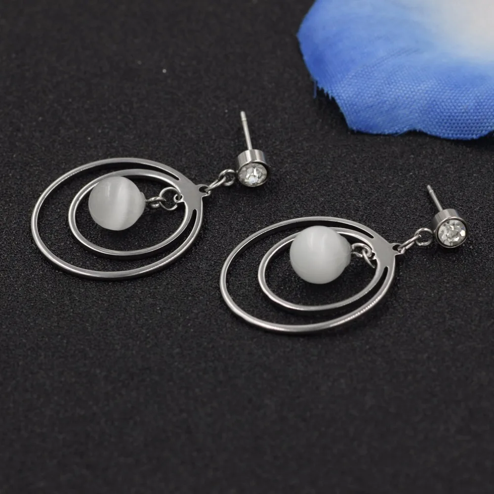 Keorma Новая Мода jewellery Модные украшения Нержавеющая сталь серьги с высокое