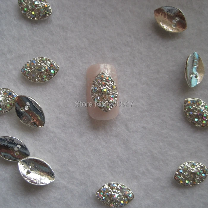 10 шт. серебряные металлические подвески для дизайна ногтей|charms nail art|nail artcharms |