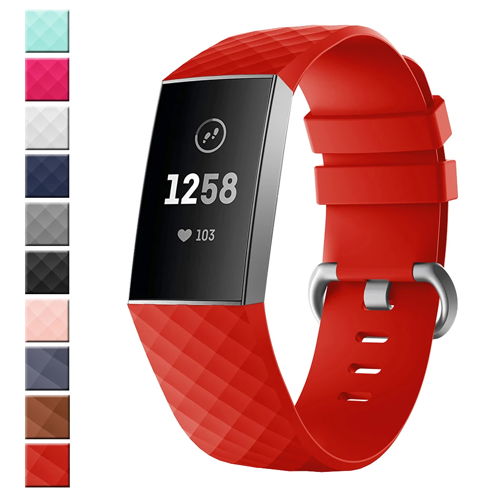 Сменный силиконовый ремешок для смарт-браслета Fitbit Charge 3 браслета 4 Fit bit |