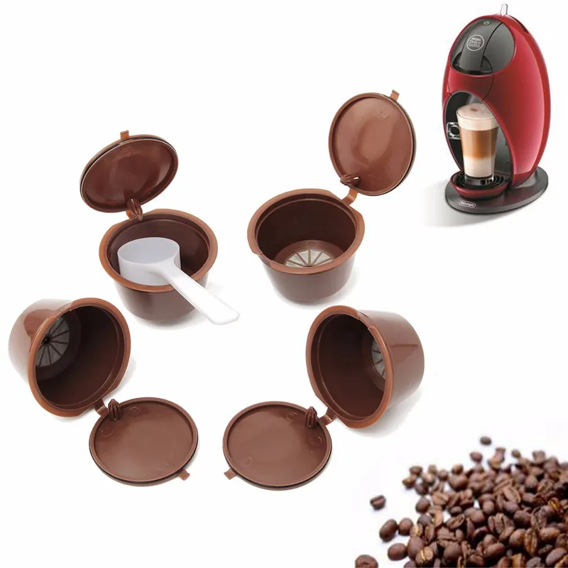 4 шт./компл. Nescafe фильтры для кофе dolce&gusto капсулы пластиковые многоразовые