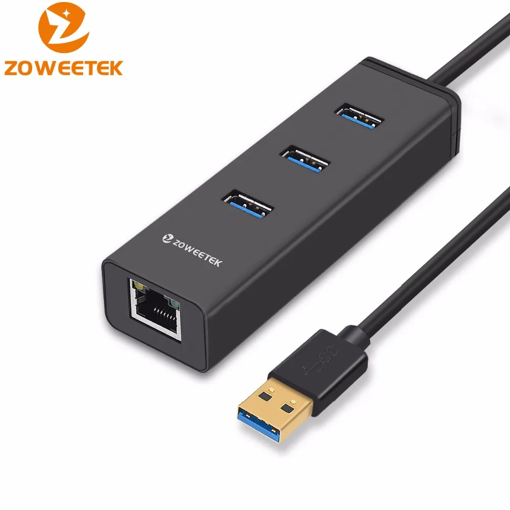 Zoweetek usb хаб 3 Порты и разъёмы USB 0 10/100/1000 Мбит/с на RJ45 Gigabit Ethernet Wi Fi адаптер Lan сетевая
