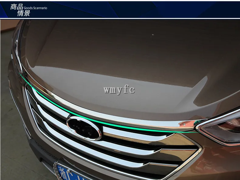 Нержавеющая сталь аксессуары подходят для 2013 2014 2015 2016 2017 Hyundai Santa Fe Santafe IX45