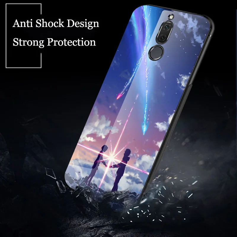 Tempered Glass case For Huawei Nova 2i RNE-AL00 Cover shell Fashion Mirror Nova2i 2 i phone Cases | Мобильные телефоны и
