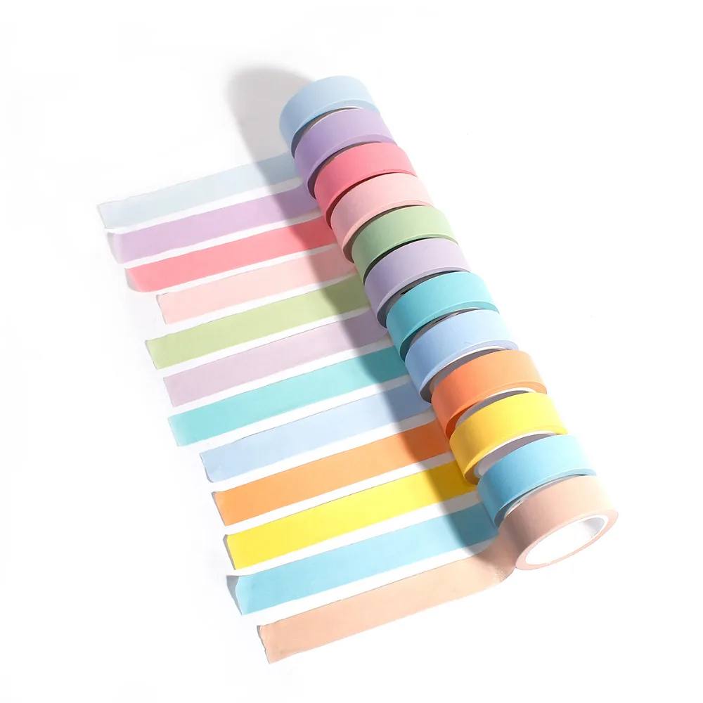 Декоративная клейкая лента для скрапбукинга сделай сам 12 цветов мятно зеленый 5