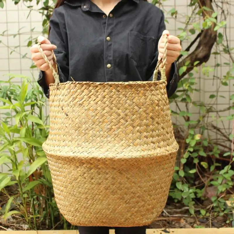 S/M/L соломенные корзины для хранения из ротанга, плетеная корзина для хранения цветов, корзины для хранения цветов, ваза для дома, корзина для хранения, горшок