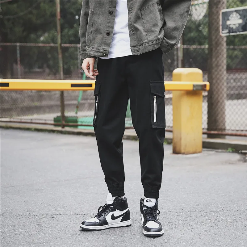 

Ankle-Length Pants Casual Trousers Loose Fashion Male Solid 5XL Cotton MWC Harem Pant Summer Streetwear MOOWNUC Popular Youth