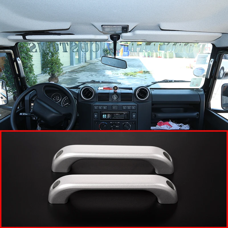 Для Land Rover Defender 110 для Landrover Defender 90 интерьер автомобиля алюминиевый сплав столб дверная ручка отделка автомобильные аксессуары