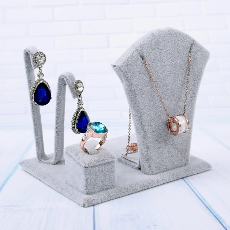 Бархатная витрина для ювелирных изделий сережки колье кольцо | Украшения и