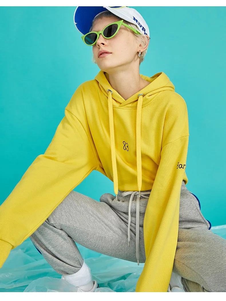Toyouth New Autumn Lazy Cartoon Printing Women Sweatshirts Loose Hooded Long Sleeve Pullovers Korean Stylish Female Tops Hoodies