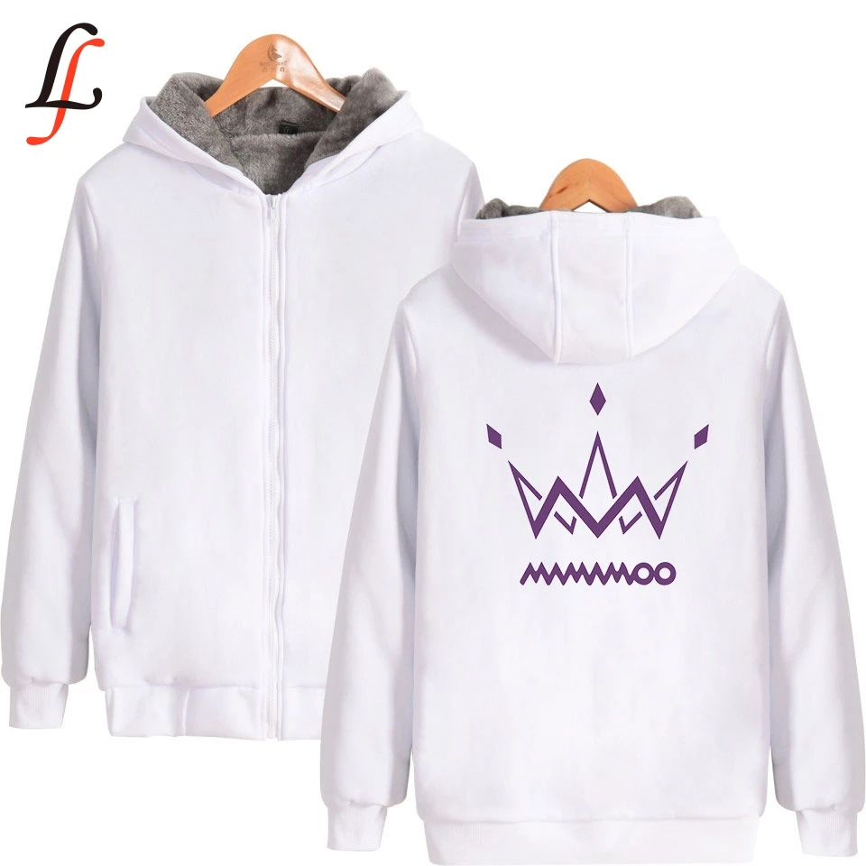 MAMAMOO Harajuku/толстовка с принтом очень теплая зимняя куртка на молнии уличная одежда
