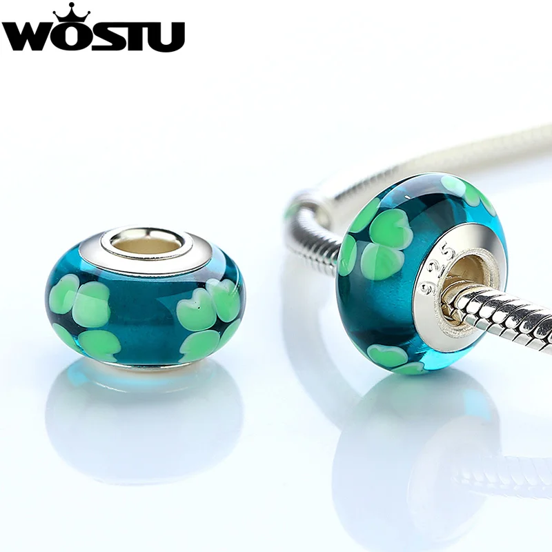 Высококачественные серебристые и зеленые бусины из муранского стекла с