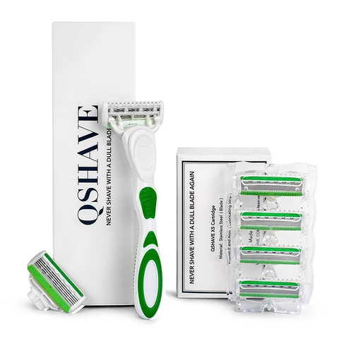 QSHAVE Green Series 5 слойная бритва для женщин