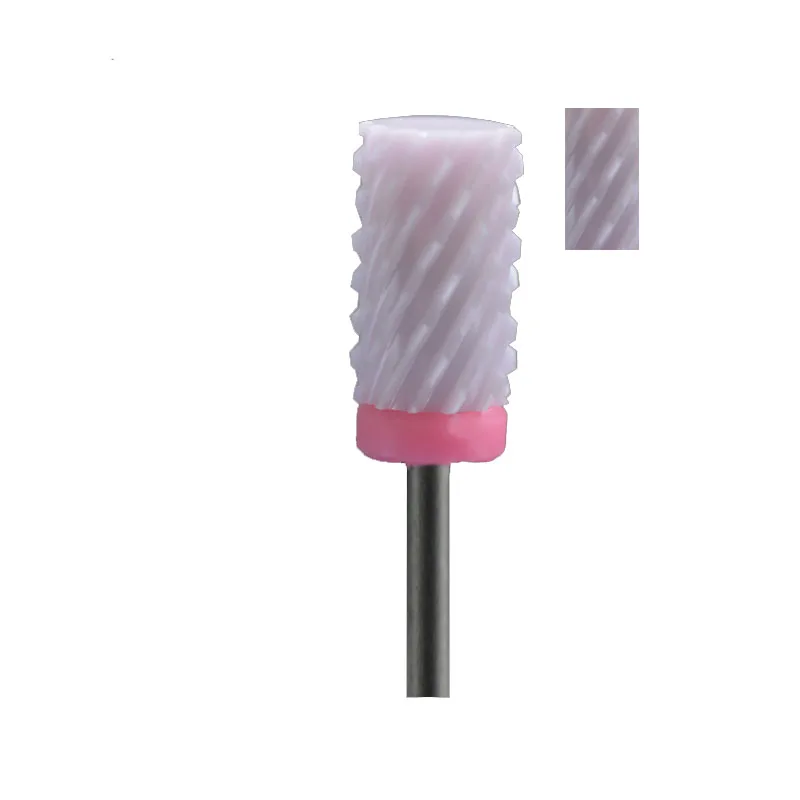

Pink Ceramic Nail Drill Bit - Large Barrel Bit 3XC