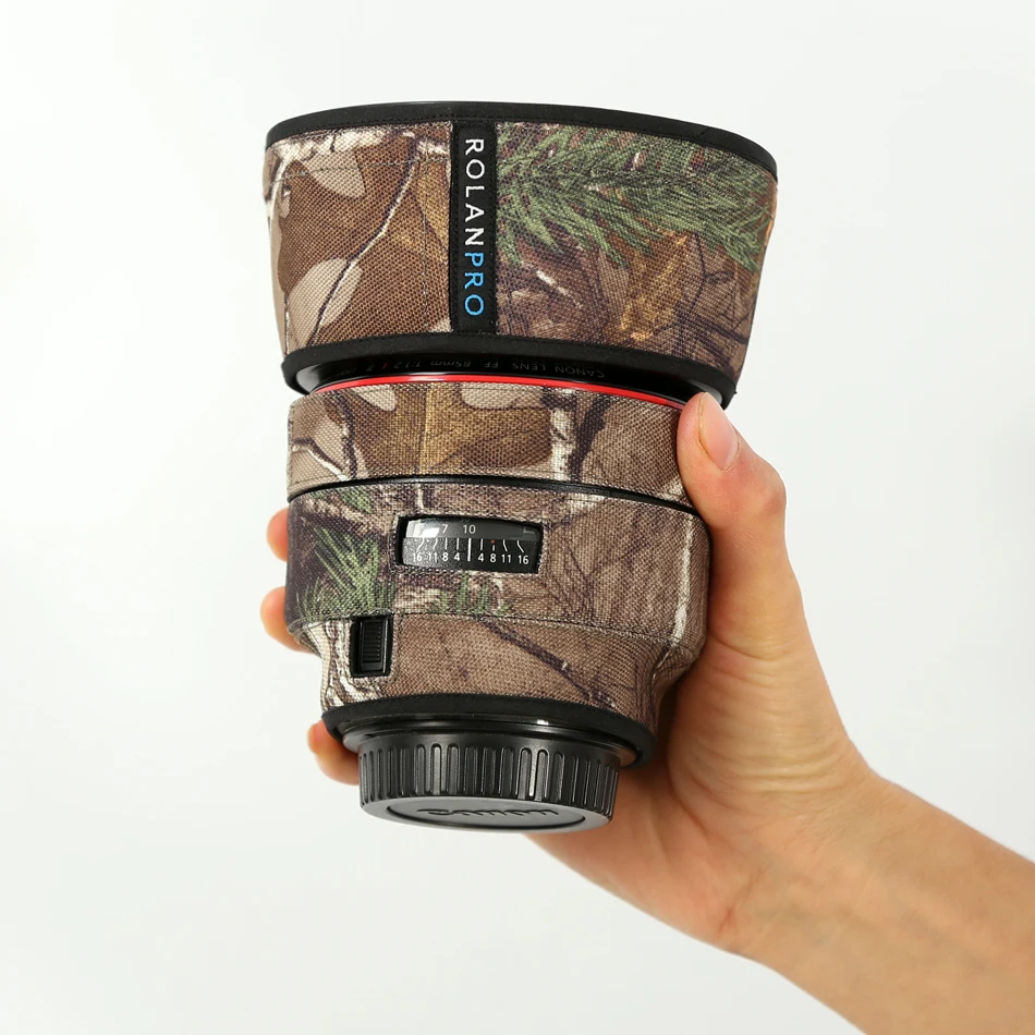 Защитный чехол для объектива камеры ROLANPRO камуфляжный Canon EF 85 мм f1.2L II USM защитный SLR