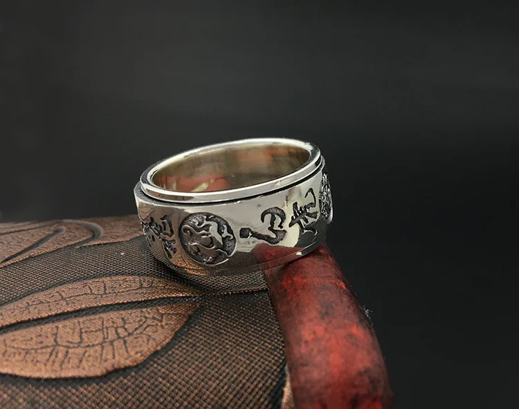 Мужское кольцо из серебра 925 пробы с широким ремешком|wide band ring|band rings925 ring |