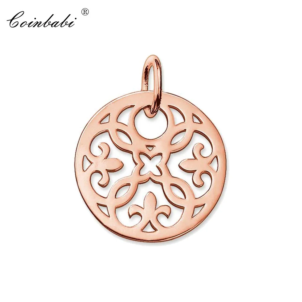 Кулоны из нержавеющей стали Arabesque виноградный орнамент золото Цвет для женщин