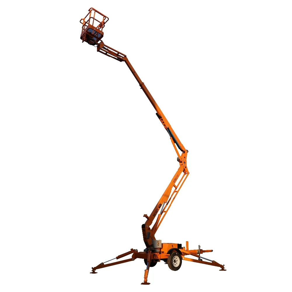 14 м паук с подъемной стрелой гидравлический портативный дизель мощность aerial