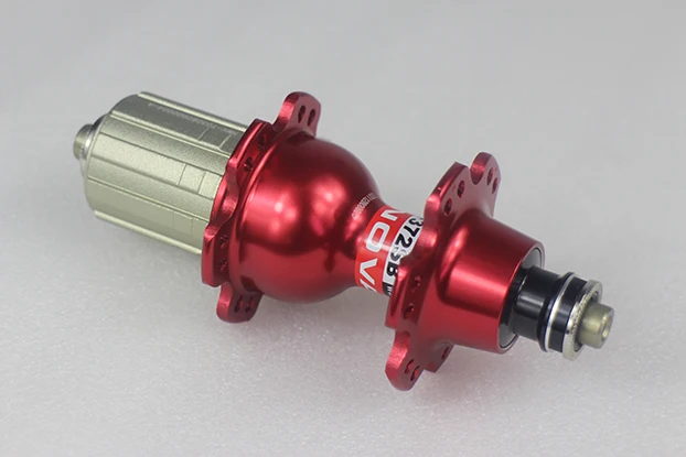 Novatec F372SB 24 ключа отверстия дорожный велосипед Задняя Ступица 24H o.l. D. 130 мм черный красный белый плоский спиц применимые дешевые колеса компоненты - Цвет: Красный