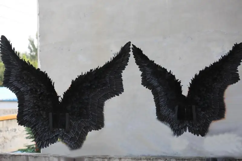 Новый высококачественный реквизит для косплея большой черный дьявол крылья