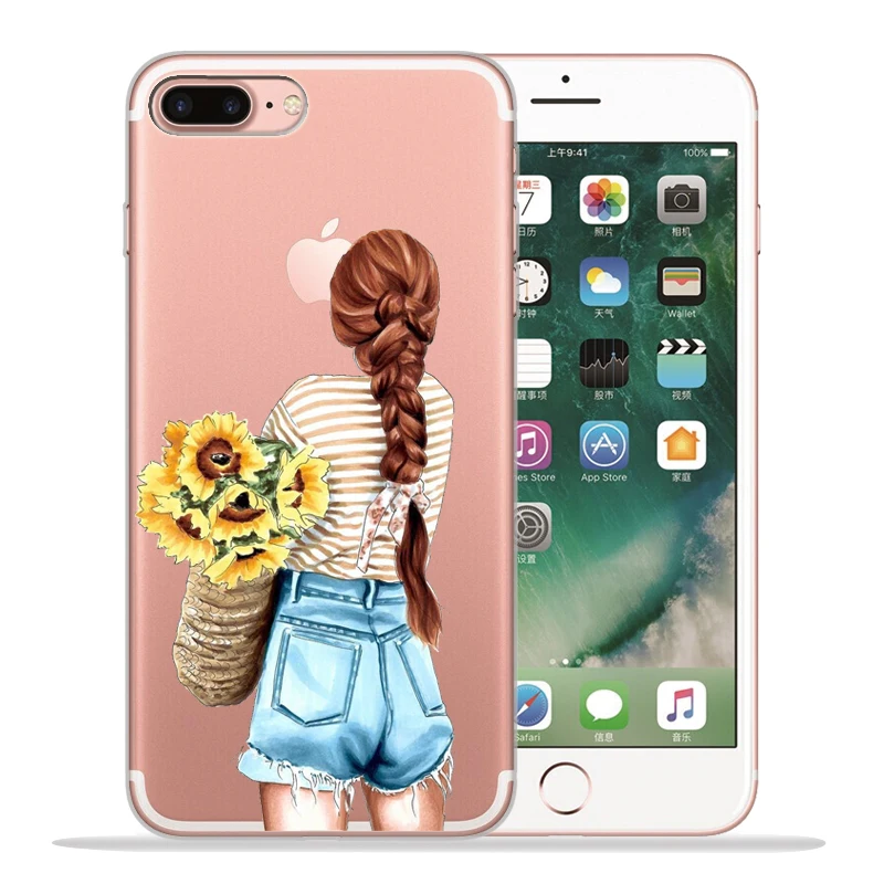 Модный чехол для телефона Super mom Dad Girl для iPhone 8 7 6 6S Plus X XS MAX XR 10 мягкий силиконовый чехол Etui