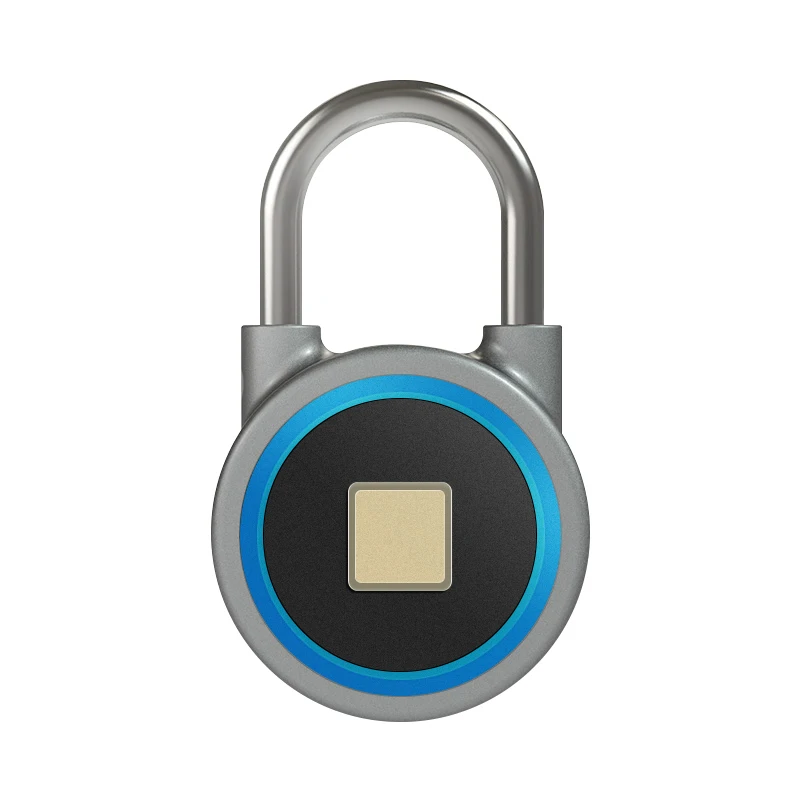 Smart считыватель отпечатков пальцев замок с Bluetooth управлением многофункциональная Водонепроницаемый дверной замок мобильное приложение Управление gps трек без ключа замка замок шкафа - Цвет: Blue