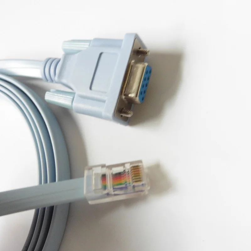 RJ45 штекер в RS232 DB9 com порт сетевой последовательный женский кабель адаптер 1 8 м для