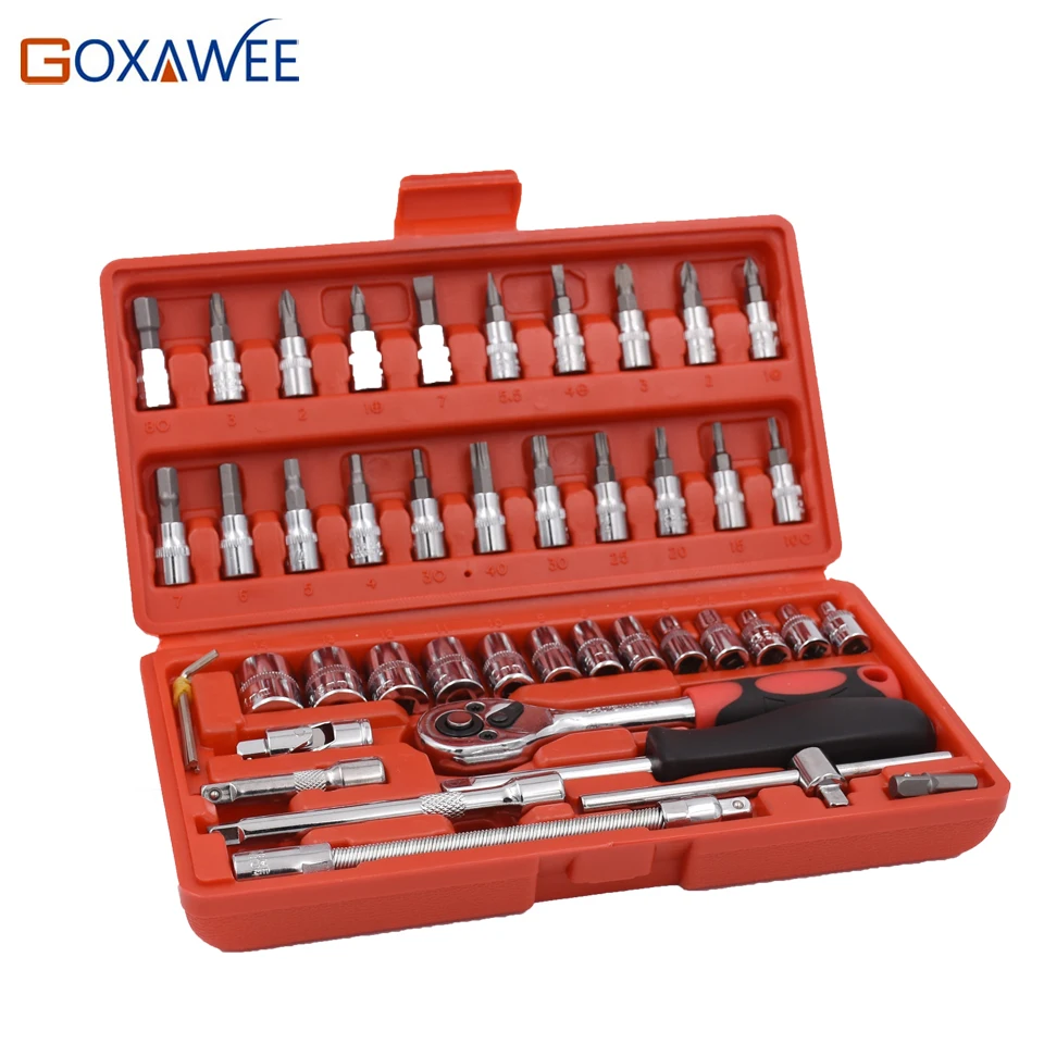 GOXAWEE инструменты для ремонта автомобилей гнездо шлица звездочка Набор торцевых