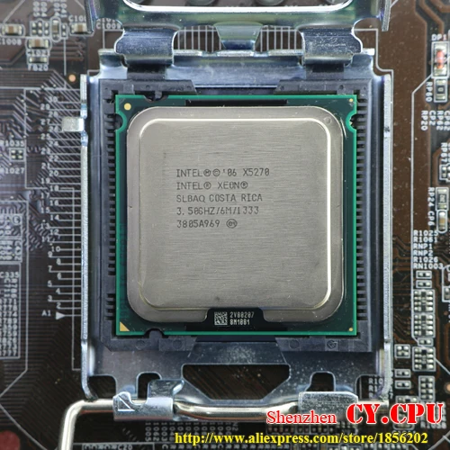INTEL XEON X5270 3 5 GHz/6 M/1333 Mhz/cpu равный LGA775 двухъядерный процессор E8600 E8500 E8400 работает на