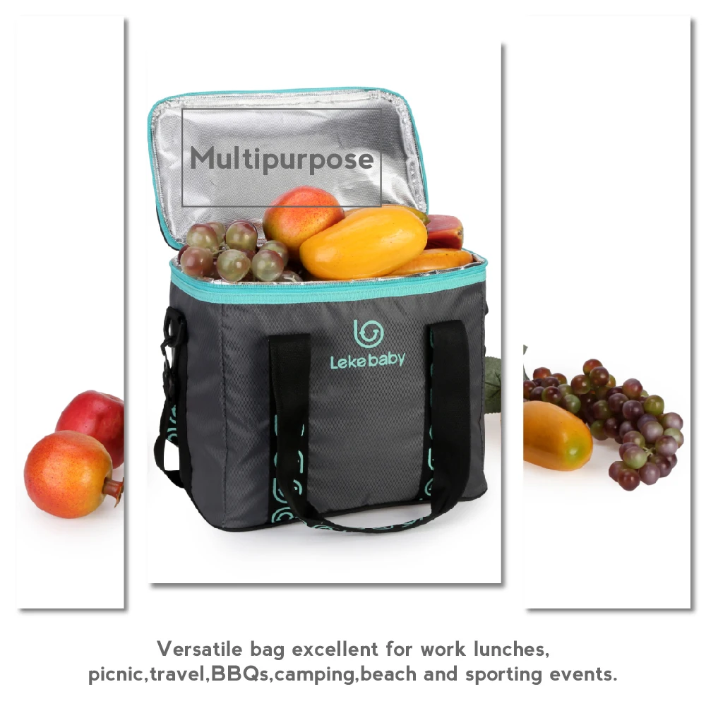 

Lekebaby baby bottle Feeding milk Insulation Bag Fresh-Keeping Lunch Stroller Bag Aluminum Thickened Picnic Bag for Baby Care