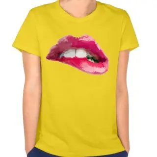 Губы Помада Цветной логотип женские 2017 случайные футболки короткие broadcloth