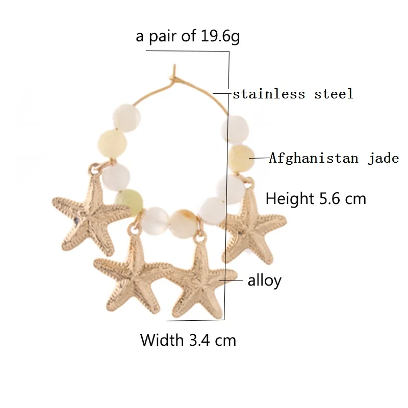 Висячие серьги NeeFu WoFu для женщин из натурального камня Коралловая Серьга в виде
