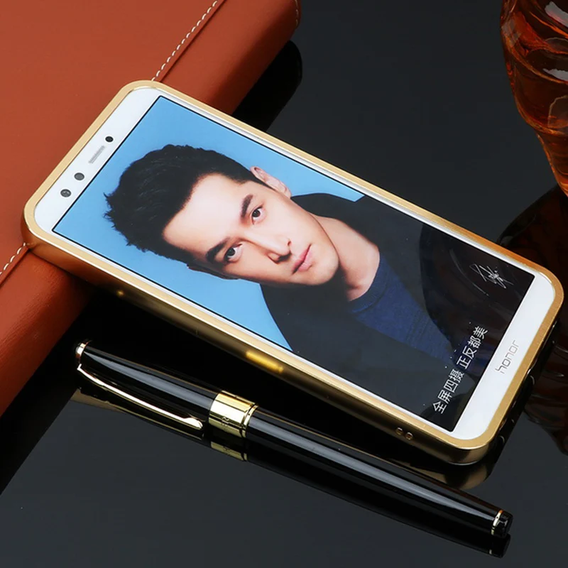 Для huawei Honor 9 Lite чехол металлический алюминиевый металлический бампер+ зеркальный акриловый пластиковый чехол для huawei Honor 9 Lite чехол 5,65"