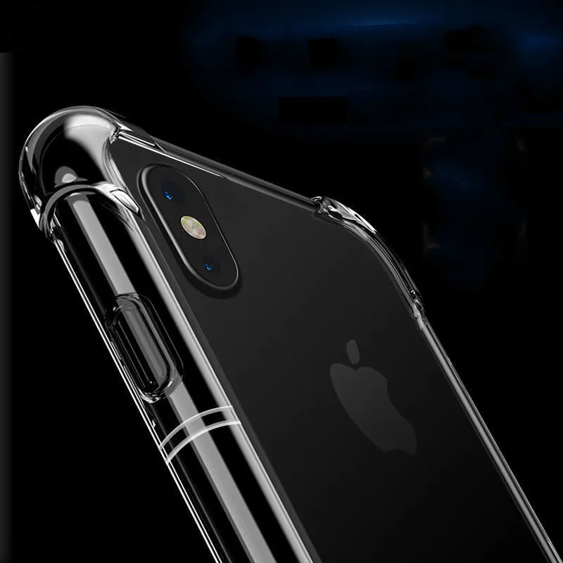 Прозрачный чехол-подушка безопасности Чехол для iPhone 7 8 6 7plus 8plus 6plus 6s X plus XS XR MAX |