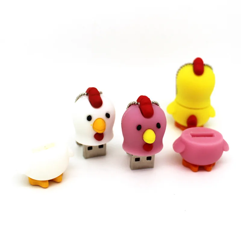 Мультфильм Курица USB флэш-накопитель прекрасный в форме цыпленка