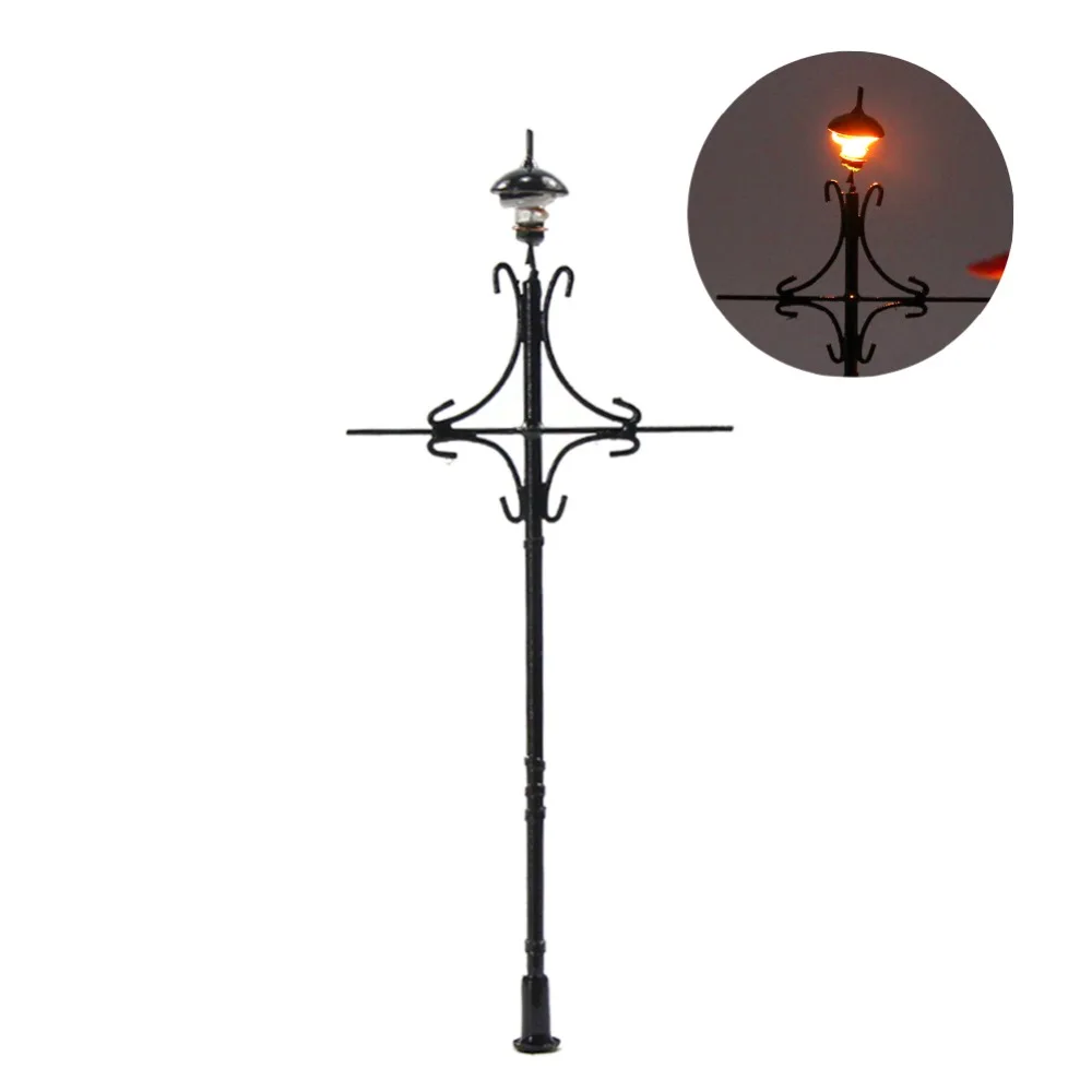 5 шт. Модель Железнодорожный Светильник лампы уличные фонари хо масштаб 9 см 12В