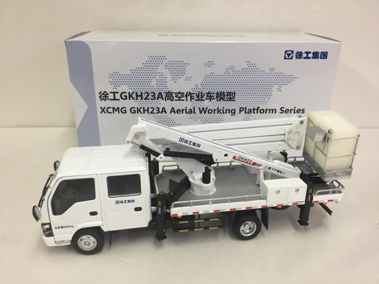 1/35 XCMG GKH23A восходящая спасательная машина воздушная Рабочая платформа белая