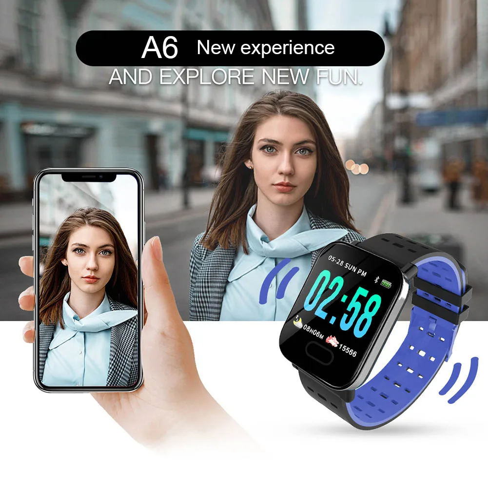 Мужские и женские Смарт часы Bluetooth мониторинг сна Сидячий напоминание