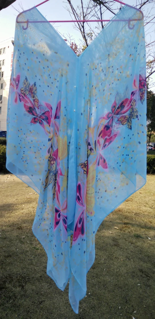 Лидер продаж 2016 летняя накидка на купальник шифоновая мягкая и гладкая с