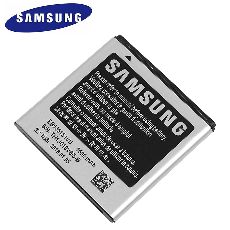 Оригинальный запасной аккумулятор EB535151VU 1500 мАч для телефона Samsung Galaxy S Advance i9070 I659
