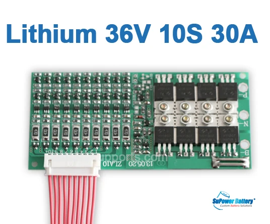 SuPower 10 S 36 V 37 42 30A литий ионная LiPo батарея BMS система управления баланс PCB микросхема