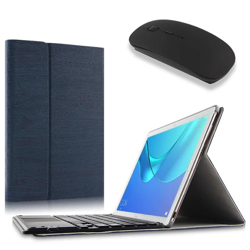 Dark Blue and Mouse Ультра тонкий съемный Беспроводной Bluetooth клавиатура чехол Обложка для huawei MediaPad M5 10,8/M5 10 Pro CMR-AL09 CMR-W09 CMR-W19 - Цвет: Dark Blue and Mouse