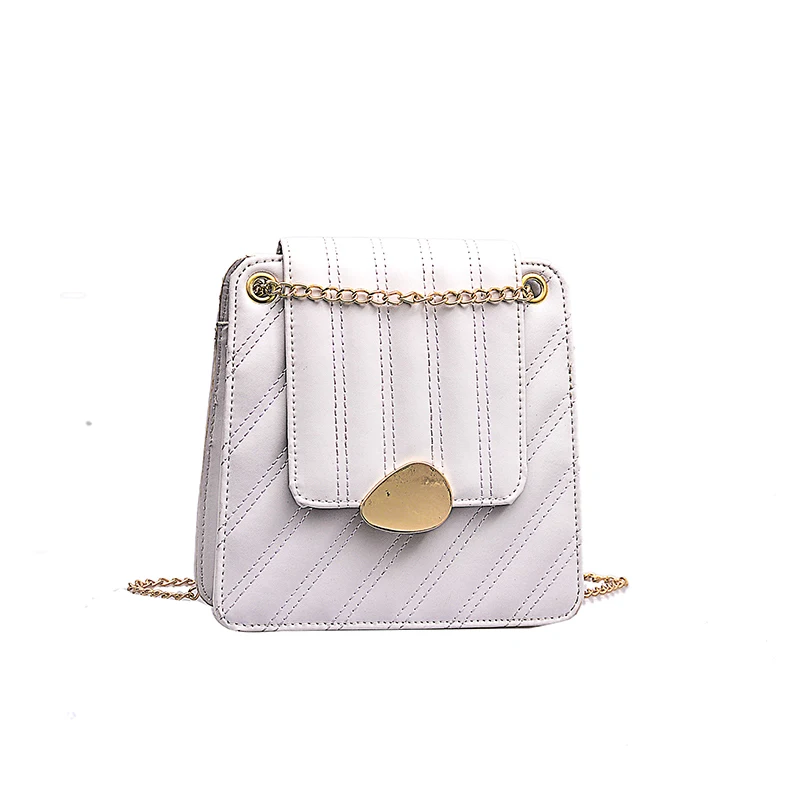 Wear-resistant simple and elegant women's hand crossarm single shoulder chain bag spring 2019 new European Ameri | Багаж и сумки