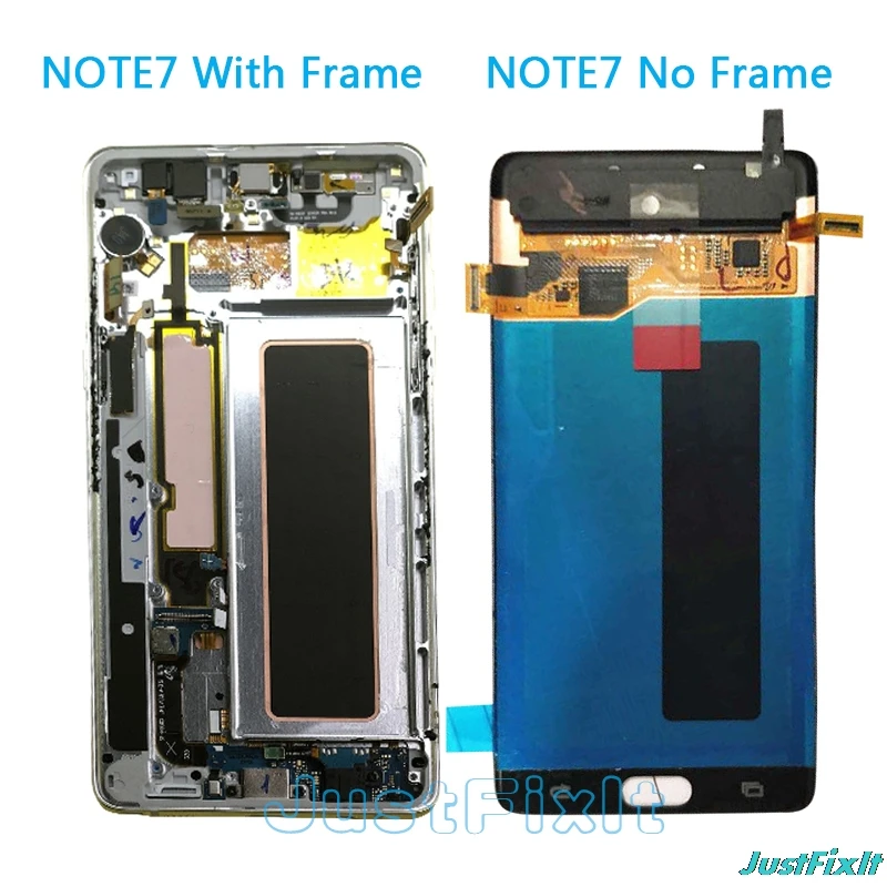 100% Оригинальный 5 7 ''ЖК-дисплей с рамкой для SAMSUNG GALAXY Note7 Note FE N930 N930F дисплей