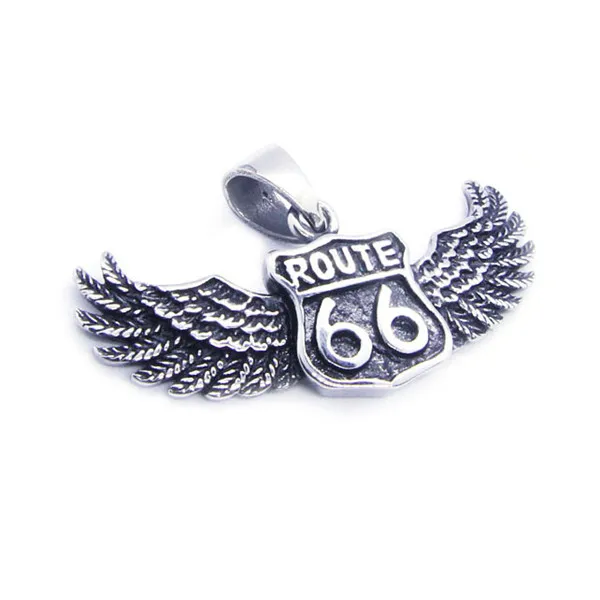 Подвеска Route 66 из нержавеющей стали 316L модная классическая Байкерская подвеска в