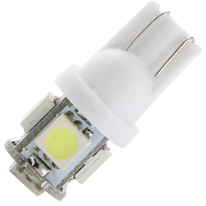 1000X грузовик светодиодный 12V 24V T10 W5W 5 SMD 5050 светодиодный 5SMD 5 светодиодный габаритный фонарь парковки светильник индикатор лампы для чтения белый голубой лед