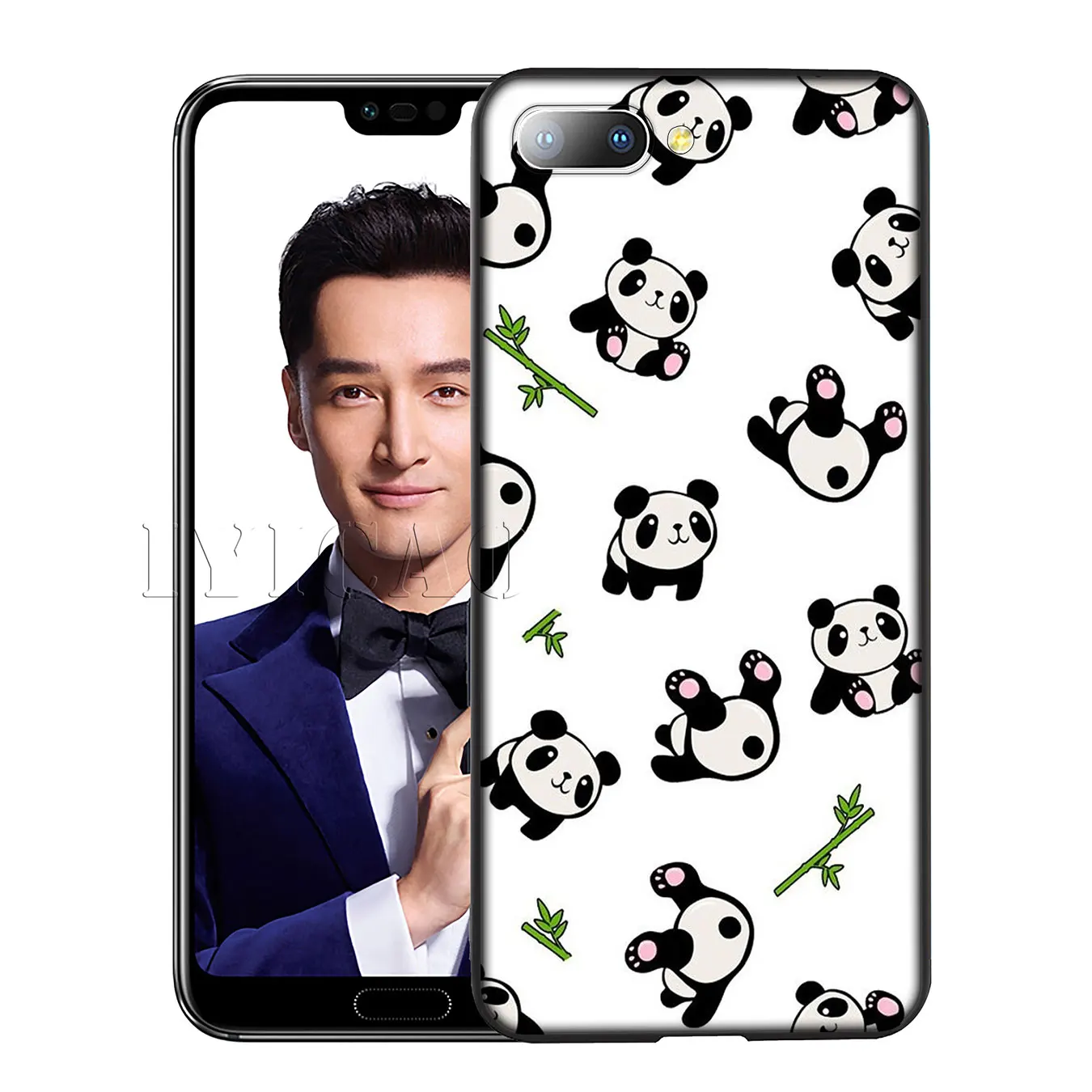 Iyicao Милая панда любовь силиконовый мягкий чехол для Huawei Y7 Y6 Prime Y9 2018 Honor 8C 8X8 9 10 Lite 6A