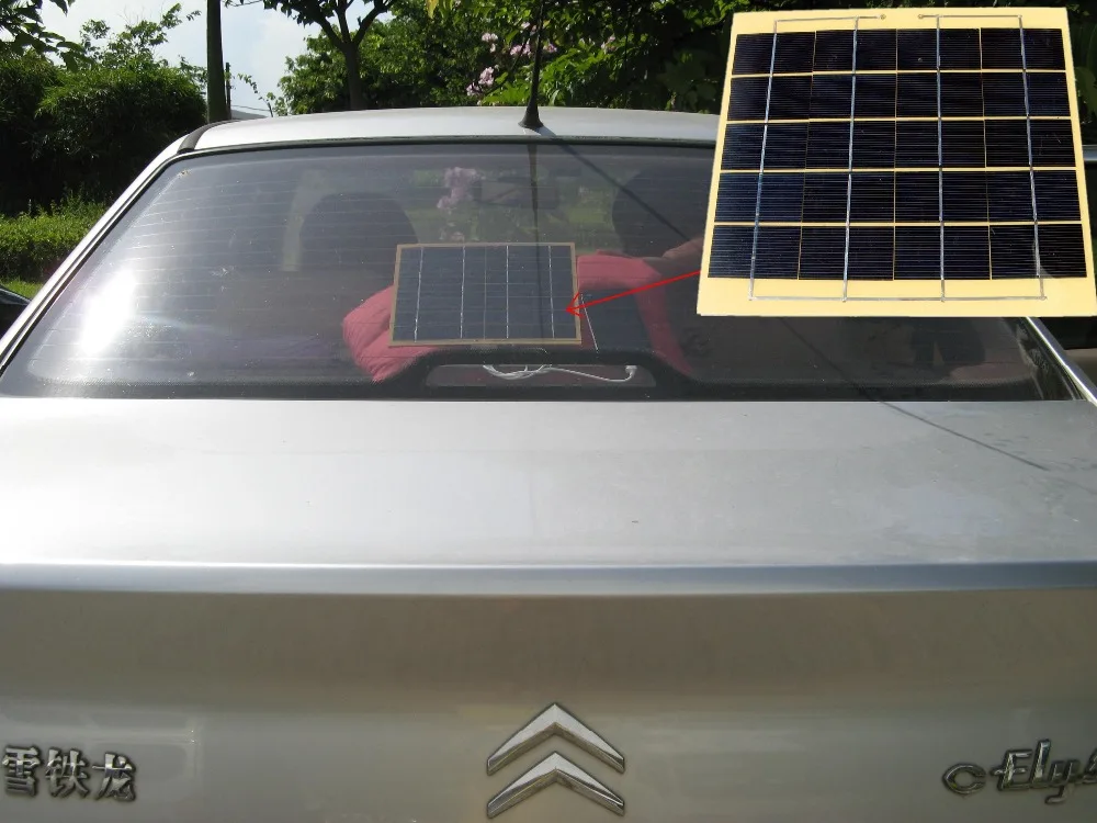 DC House High Speed Solar cell phone charger by 5w 5.5v solar panel emergency power bank camping |
