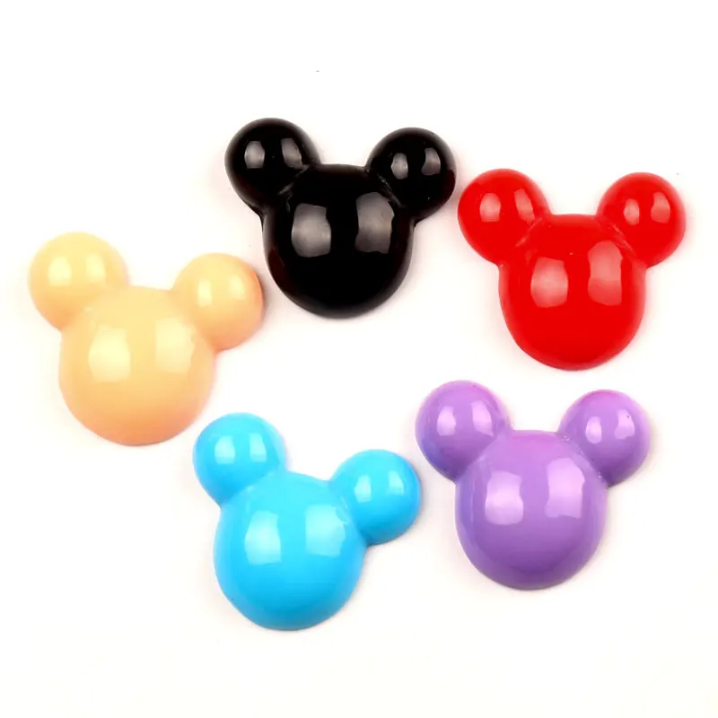

20Pcs Mixed Resin Mouse Decoration Crafts Beads Flatback Cabochon Scrapbook DIY Embellishments Accessories Buttons