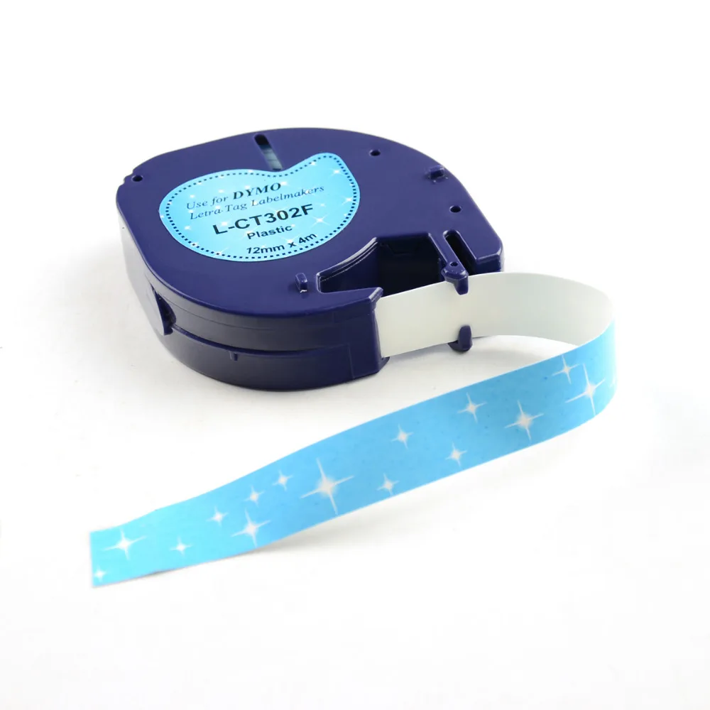 Уникальный дизайн мультяшный стиль совместимый с dymo LetraTag лейбл лента L-CT302F черный